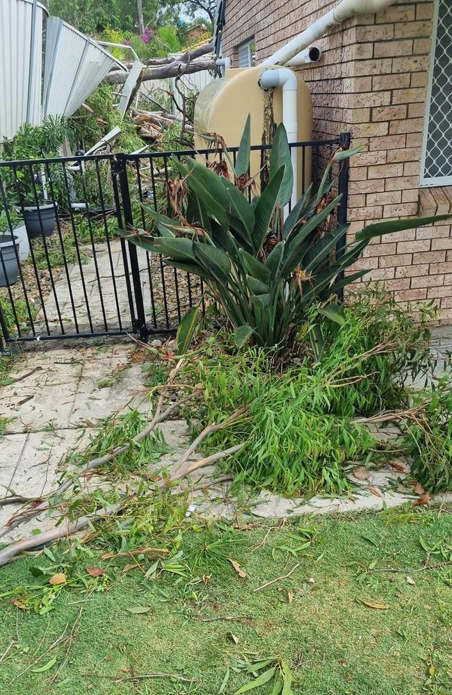 Damage after the Christmas Day storm. Picture: Jessica Elder