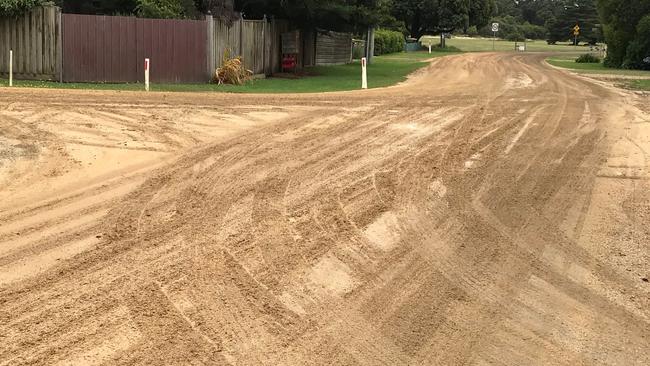 A road in the Lower Bluff area, St Leonards. Picture: Bruce Cook