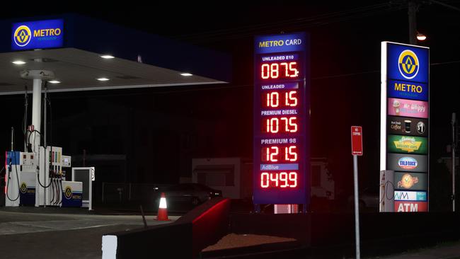 Petrol prices vary widely across Sydney despite wholesale fuel prices dropping to around 86 cents a litre as a result of a price war and falling global demand. Picture: Bill Hearne