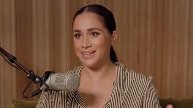 The first in the podcast series is stream-of-consciousness dribble where Meghan Markle teases listeners with the delicious prospect of hearing “the real me”.