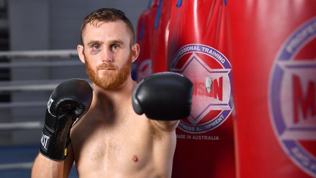 Dennis Hogan takes on world champ Jaime Munguia in Monterrey on Sunday. Picture: AAP