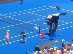 Spider Cam malfunction after Ash Barty match