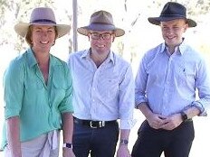 Melinda Pavey, Adam Marshall and Matt Kean at the Oven Mountain Pumped Hydro announcement. Picture: Frank Redward