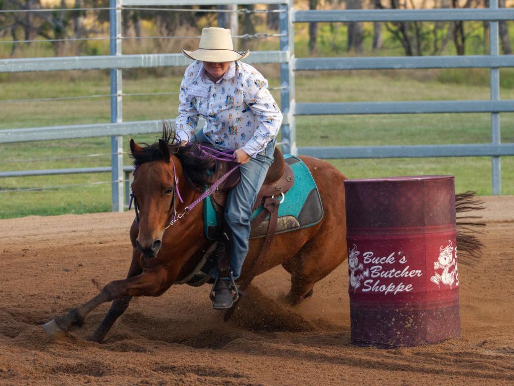 Cate Strathdee riding Holly.