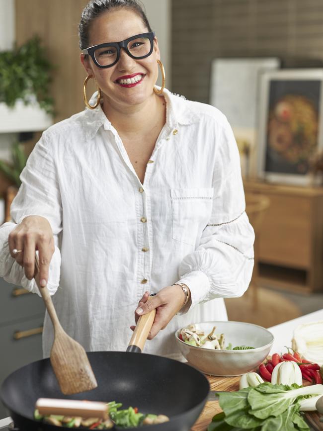 Marion Grasby in her freshly renovated kitchen