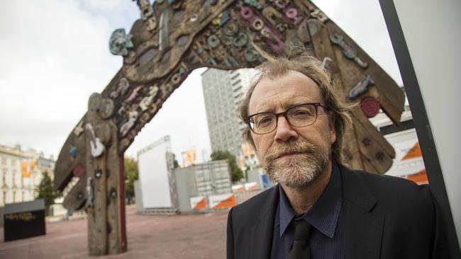 Author George Saunders in New Zealand for the Auckland Writers Festival, before coming to Australia. Picture: Nigel Marpel