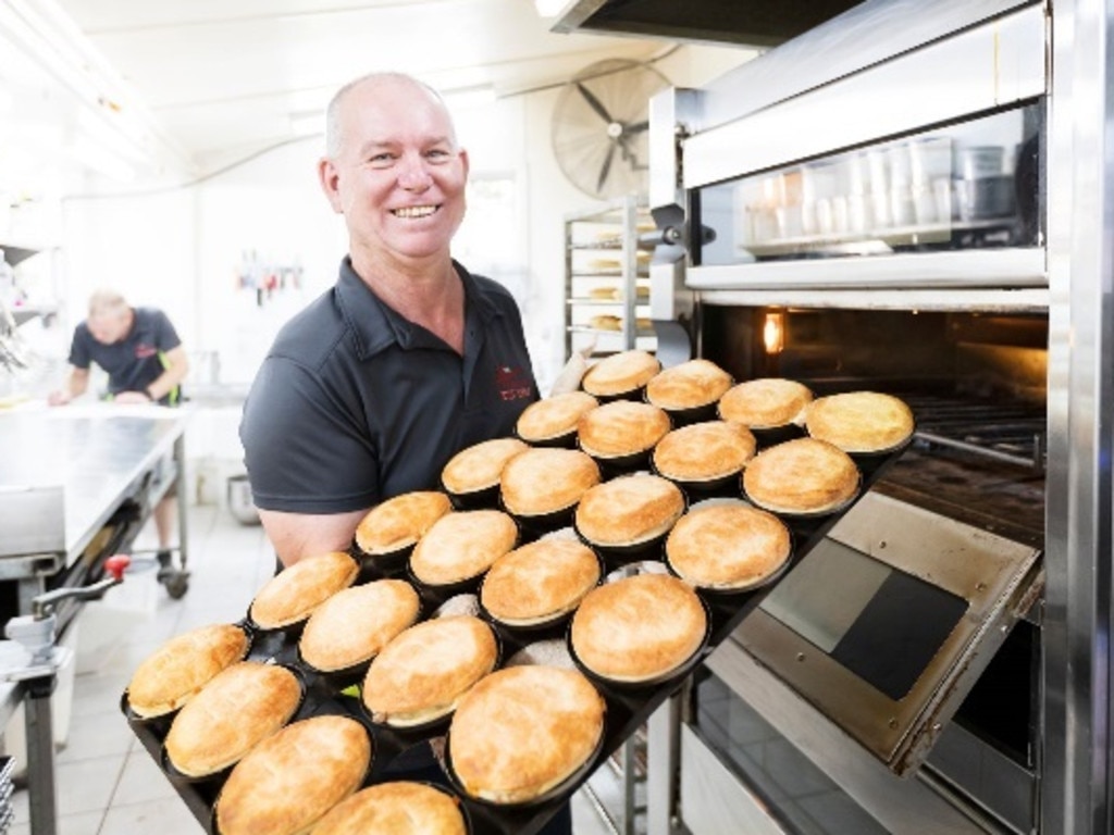 Will Bleeker from Robertson Pie Shop with a fresh batch of lemon pepper chicken pies. Picture: Destination Southern Highlands/HCreations