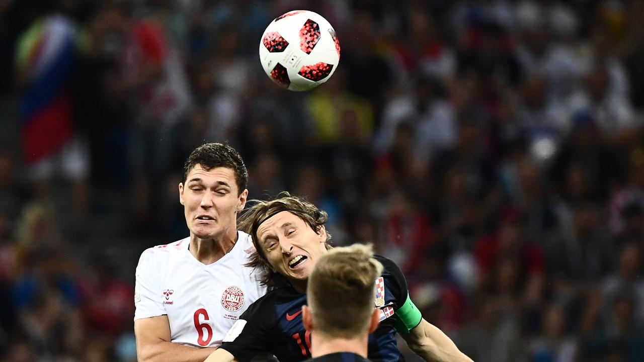 Denmark's defender Andreas Christensen (L) has had many great battles over the years – and now he’ll join Barcelona.