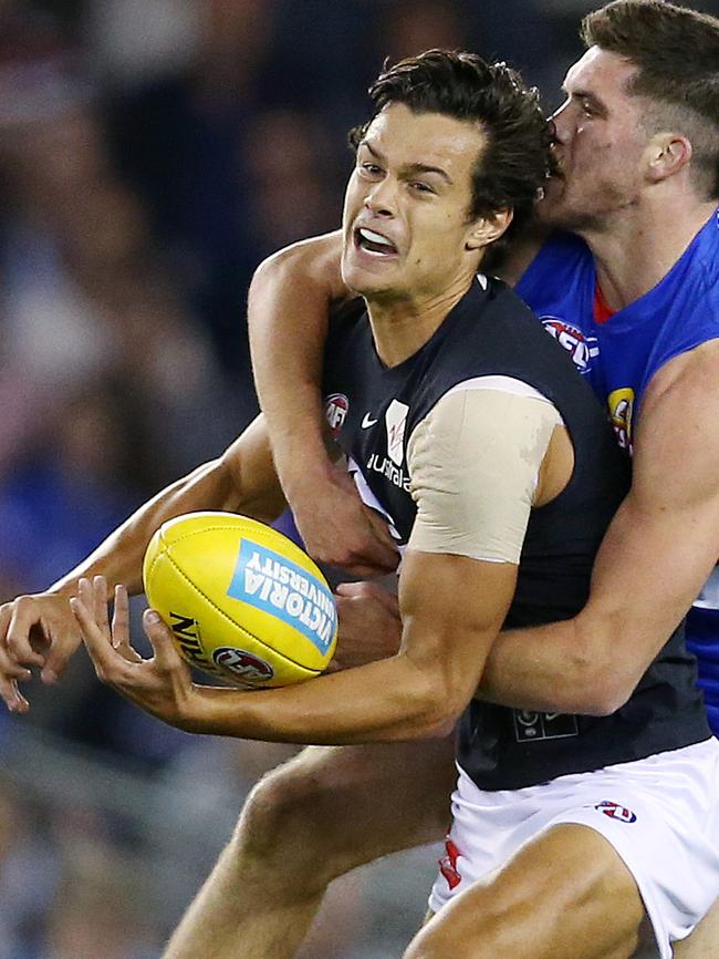 Silvagni is winning plenty of contested ball. Pic: Michael Klein