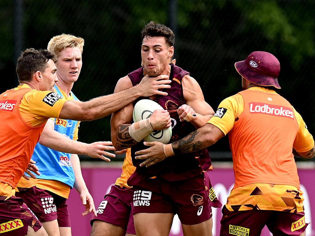 Brisbane behemoth Jordan Riki is in ‘must have’ territory. Picture: Bradley Kanaris/Getty Images