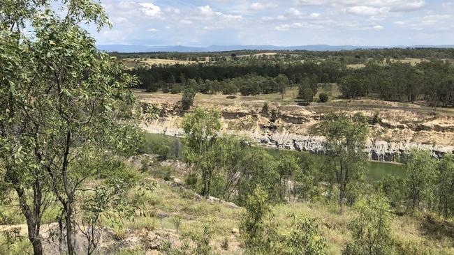 An abandoned mine site at Ebenezer in Ipswich where a $50 million waste recycling plant is proposed. Picture: Des Houghton