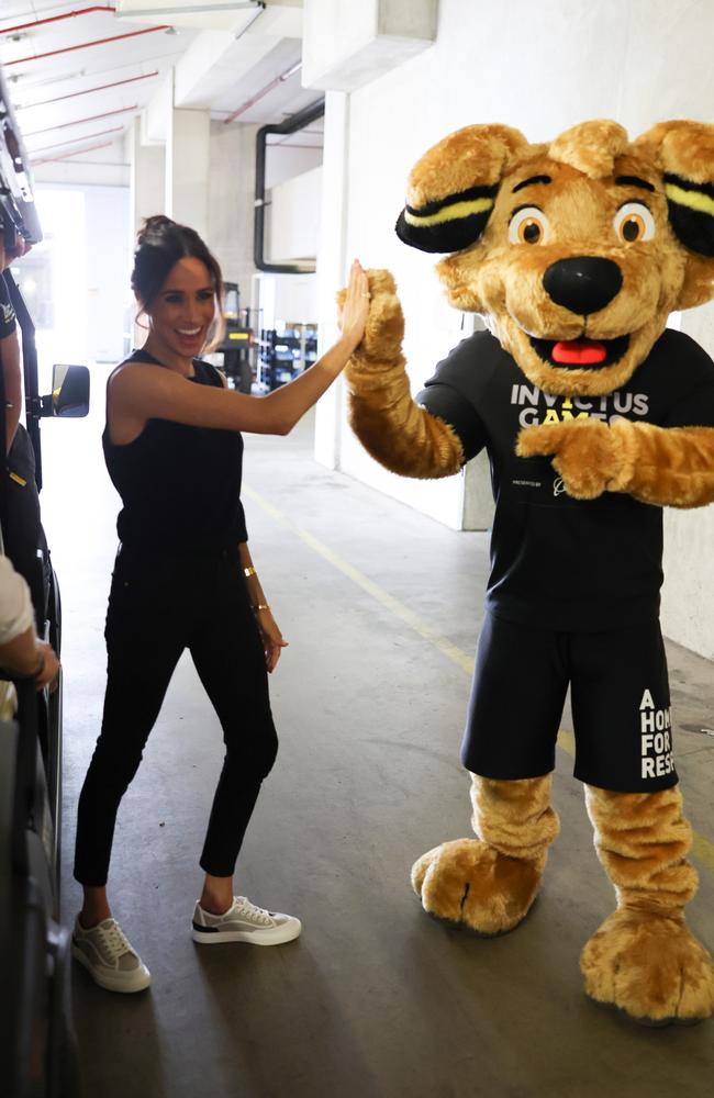 Meghan rocks a pair of Hermes sneakers. Picture: Chris Jackson/Getty Images for the Invictus Games Foundation