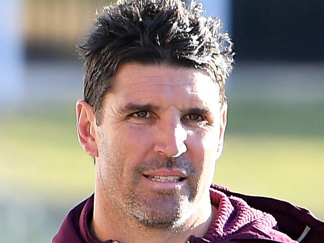 Manly-Warringah Sea Eagles coach Trent Barrett arrives to speak to media at Lottoland, in Sydney, Thursday, August 16, 2018. (AAP Image/Dan Himbrechts) NO ARCHIVING