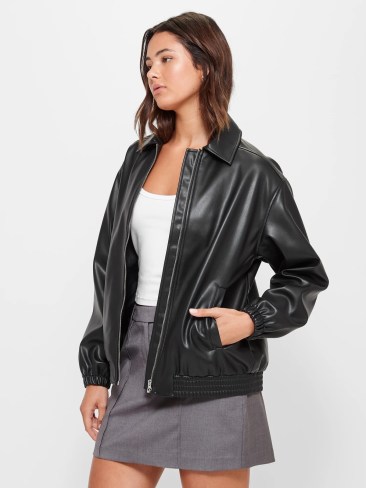 PU Bomber Jacket. Picture: Target Australia.