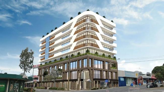 A potential eight storey development at 87 Boronia Rd Boronia.