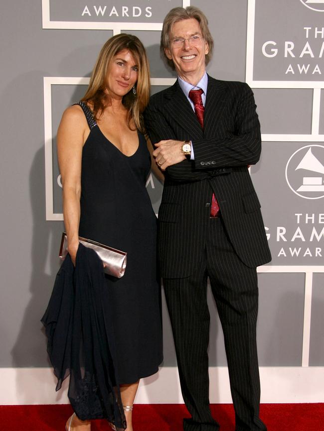 Lesh and wife Jill Lesh at the 2007 Grammy Awards. Picture: AFP