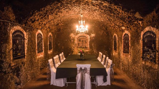 A dining room with a difference. Picture: Jason Edwards