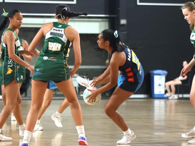 Talitah Faifai Titans player, playing in the Netball U18 grand final teams at the Nissan State Titles, on Tuesday 20th September 2022 - Photo Steve Pohlner