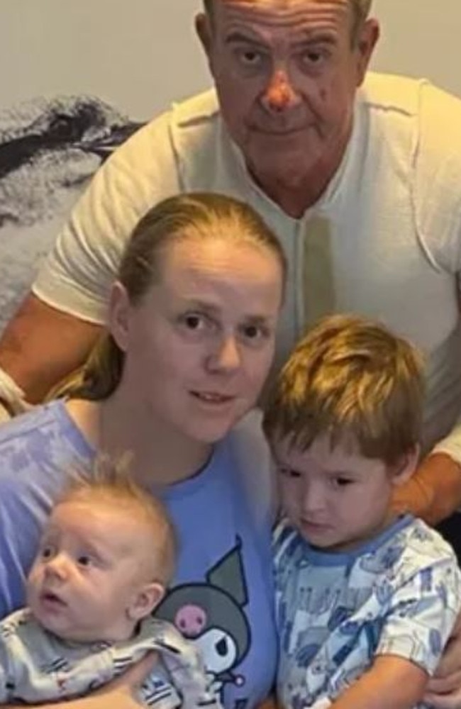 Daniel and Hannah Ashman with their sons Bodie (baby) and Jake (3). Picture – contributed.