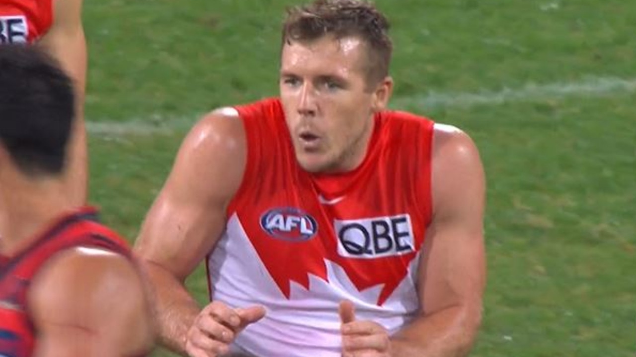 Sydney Swans midfielder Luke Parker.