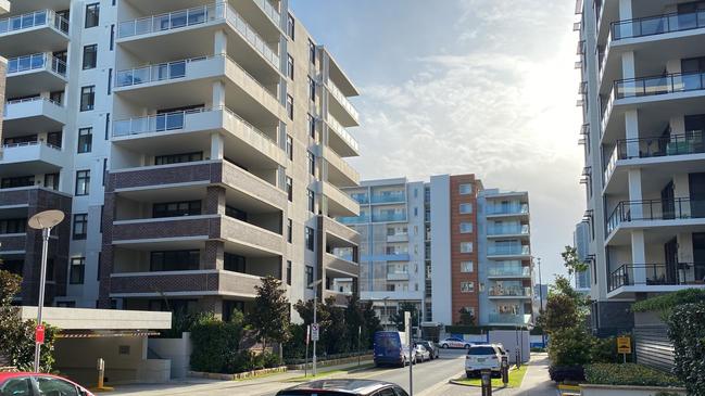 The Wentworth Point street of the apartment where Barbaro was arrested. Picture: Georgia Clark