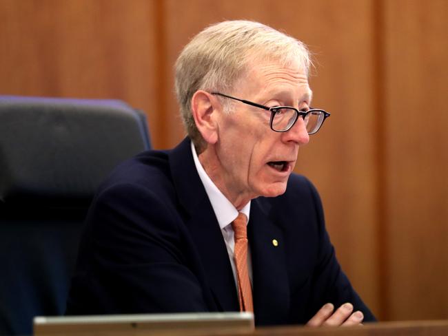 03/08/2018 POOL PICS  Royal Commission into misconduct in the Banking, Superannuation and Financial Services Industry  Commissioner Kenneth Hayne, Counsel Assisting Eloise Dias and Counsel Assisting Michael Hodge. Picture : David Geraghty / The Australian.. Picture : David Geraghty / The Australian.