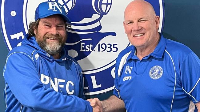 SA footy legend Andrew Jarman recently signed with Port Noarlunga as its new coach for 2023 and will attempt to lead a turnaround at the club. Picture: Port Noarlunga Football Club