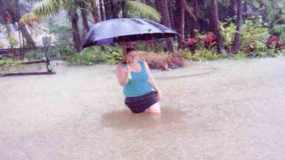 Parts of Sandy Beach were inundated in February 2012.