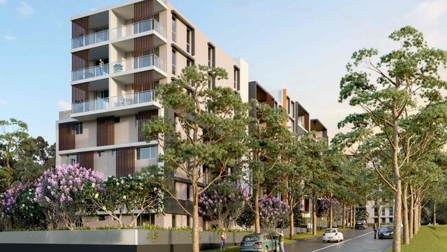 An artist’s impressions of a major development at Mason Rd, Box Hill.