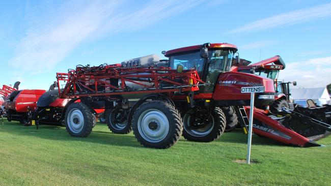 Tractors and farm equipment on display at the South East Field Days, Lucindale