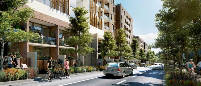 2500 apartments would be constructed in the mixed use neighbourhood.