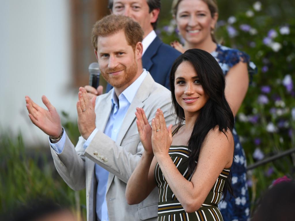 Prince Harry and Meghan in Australia. Picture: Facundo Arrizabalaga – Pool/Getty Images.