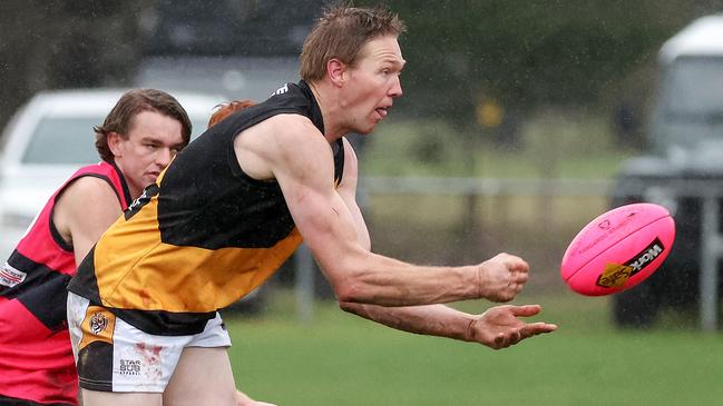 RDFL: Lancefield coach Tom Waters. Picture: George Sal