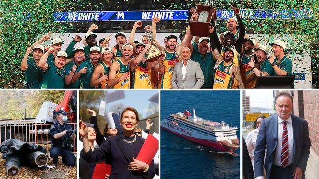 What made headlines in 2024: JackJumpers win NBL, Crowther statue tumbles, Mona’s Ladies Lounge court win, new Spirit of Tasmania ferries sage and former Supreme Court Judge Gregory Geason sentenced.