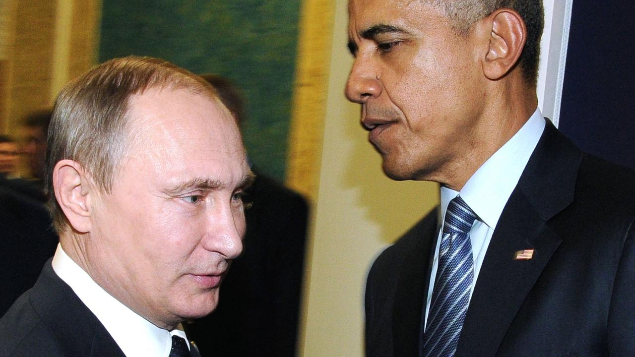 Barack Obama and Vladimir Putin, post-Crimea. Picture: Mikhail Klimentyev/AFP/Sputnik