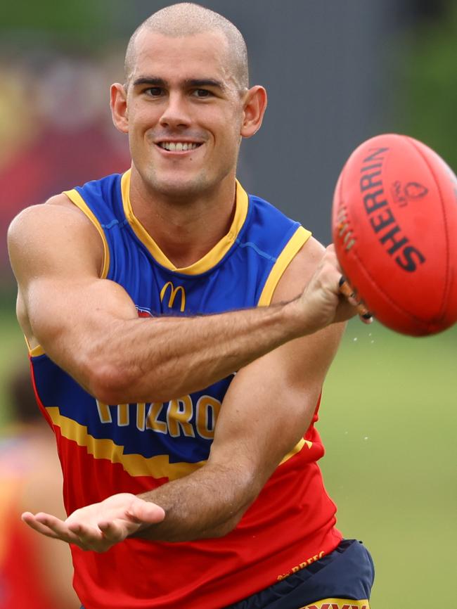 Brandon Starcevich at training. Picture: Lachie Millard