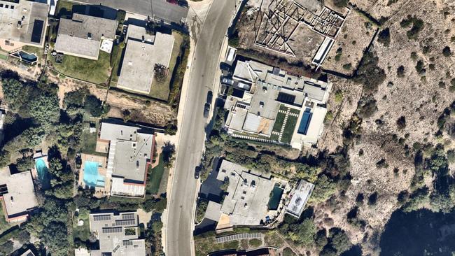 Aerial image of Lachman Ln, Pacific Palisades. Picture: Nearmap