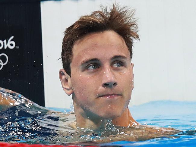 Australia's Cameron MceVoy in his 100m freestyle heat on Day 4 of the swimming at the Rio 2016 Olympic Games. Picture. Phil Hillyard