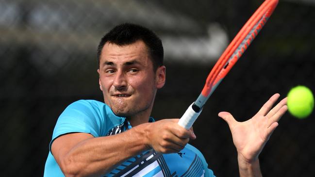 Bernard Tomic quipped he had put his life at risk to keep his career alive but some of his peers have overcome adversity to qualify for the Australian Open Picture: NCA NewsWire / Dan Peled