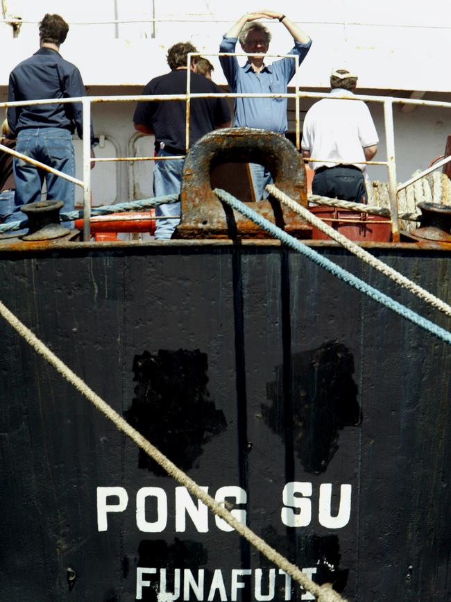 The Pong Su’s bid to deliver the heroin to Victoria was foiled. Picture: Renee Nowytarger.