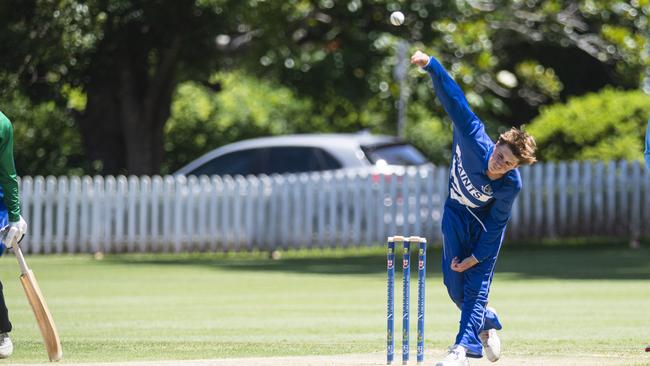 William Howard bowls for St Peter’s.