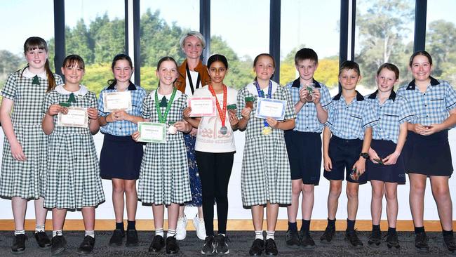 Bible Reading students at the Gympie and District Eisteddfod. Picture: Patrick Woods.