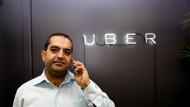 Uber driver Deepak Chugh at the Uber HQ, the ride-sharing service has been given the green light but under several conditions.