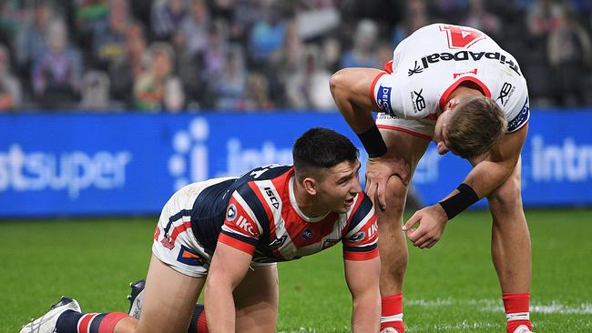 The Roosters have unfortunately lost both Victor Radley and Sam Verrills for the rest of 2020. Picture: AAP.