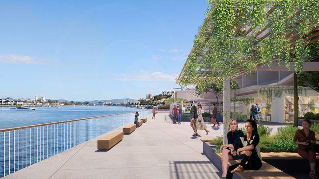 An artist’s impression of the Portside Wharf redevelopment