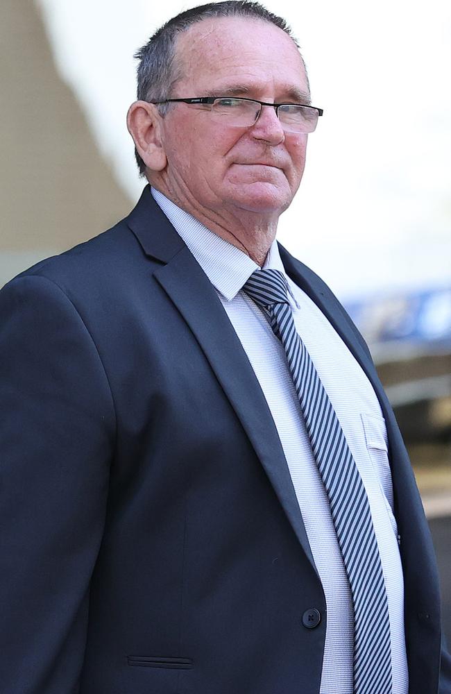 Redcliffe man Jeffrey Charles Croucher, 65, leaving Brisbane District Court. Picture: Liam Kidston