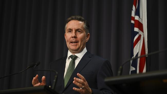 Health Minister Mark Butler said the government was considering what it could do to assist Australians whose Medicare details were caught up in the Optus breach. Picture: NCA NewsWire / Martin Ollman