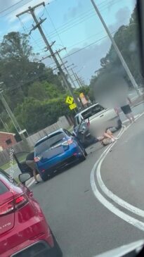 Wild road rage incident in Qld