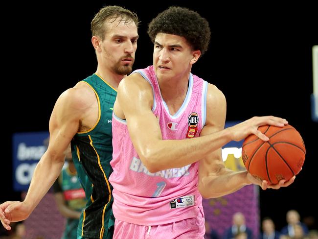 Karim Lopez put up 17 points for the Breakers. Picture: Getty Images