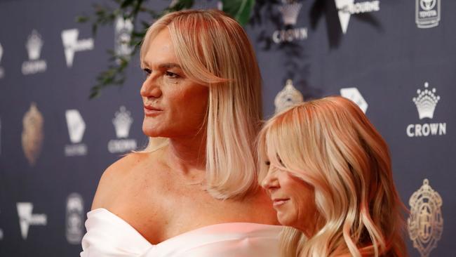 Dani Laidley has made her first red carpet debut at the Brownlow Medal. Picture: Dylan Burns/AFL Photos via Getty Images